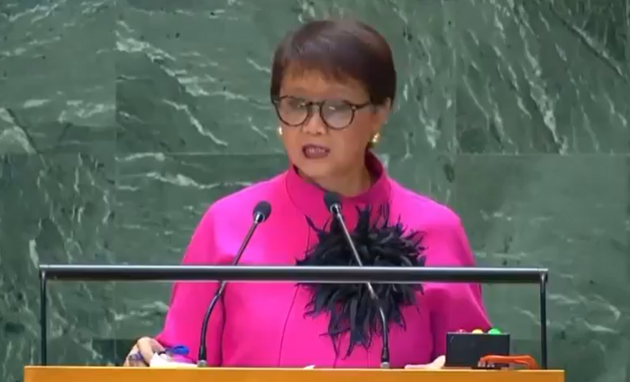 Retno Marsudi Tantang Pernyataan Perdama Menteri Israel di Sidang PBB